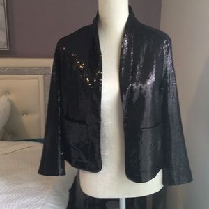 Black sequined blazer